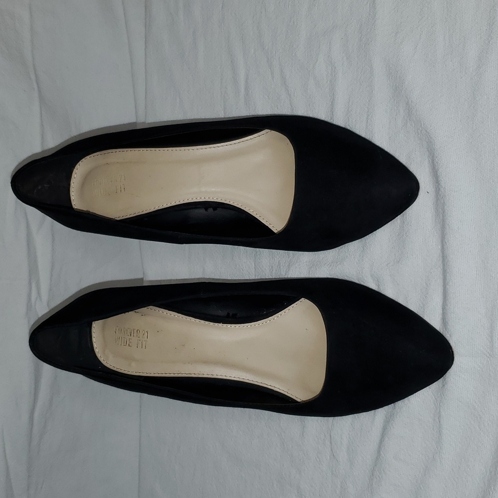 Black Suede Wedges